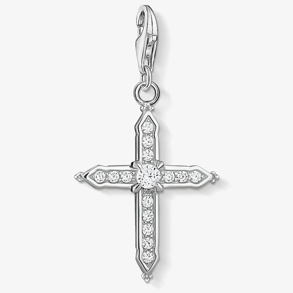 Product photograph of Thomas Sabo Silver Cross Charm 1732-051-14 from The Jewel Hut