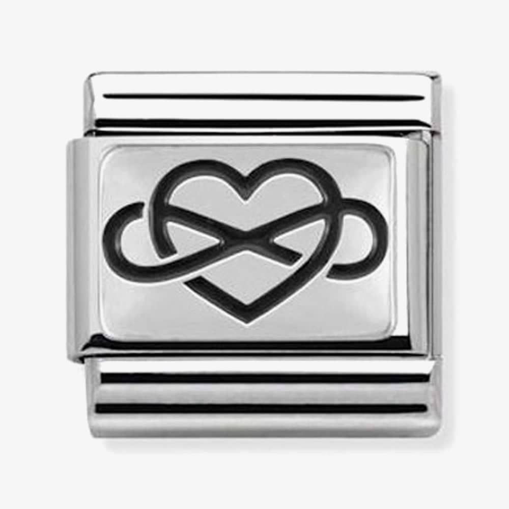Product photograph of Nomination Classic Silvershine Valentine Infinite Love 330102 05 from The Jewel Hut