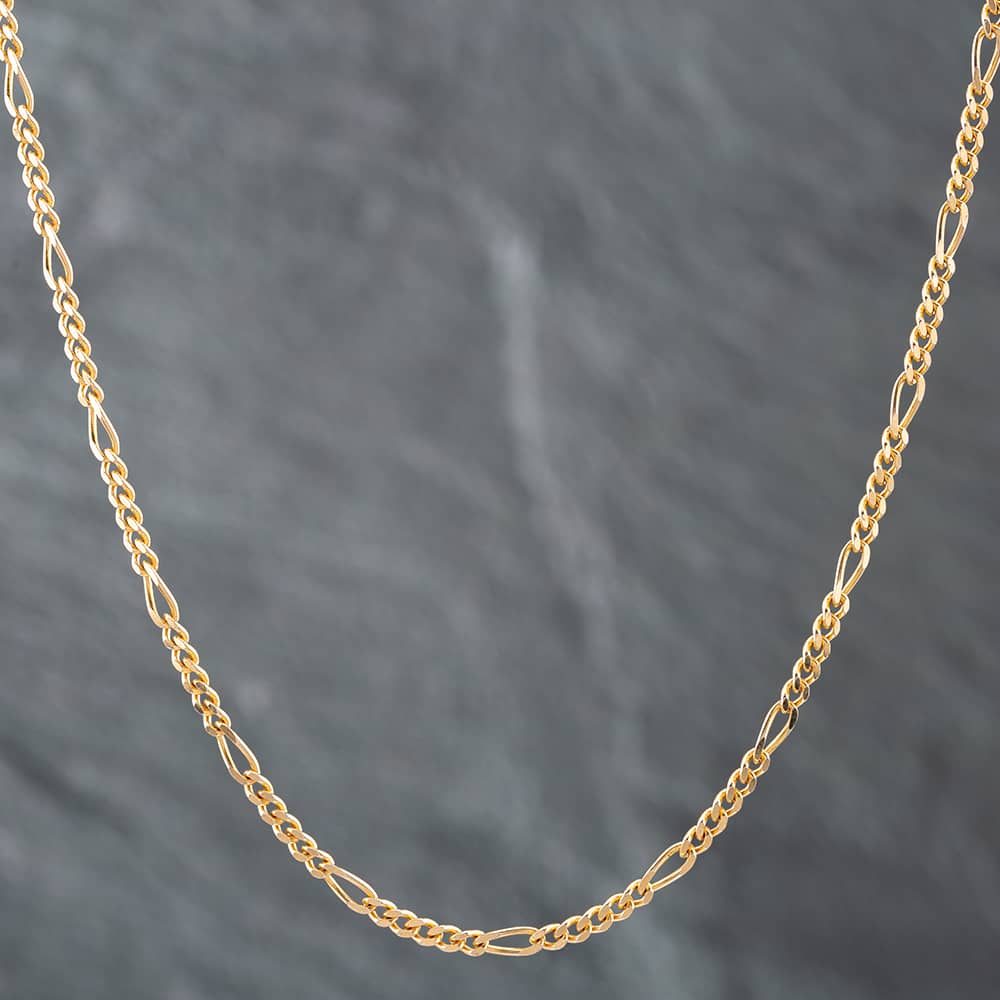 Product photograph of Pre-owned 9ct Yellow Gold 20 Inch Figaro Chain 41161538 from The Jewel Hut