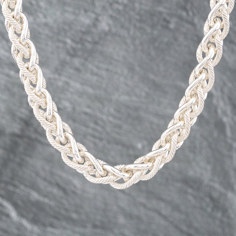 Product photograph of Pre-owned Silver 18 Inch Prince Of Wales Necklace 41251341 from The Jewel Hut