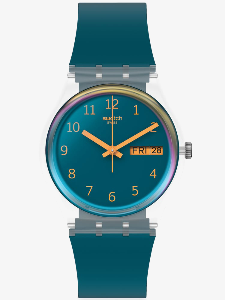 Product photograph of Swatch Mens Blue Away Watch So28k700 from The Jewel Hut