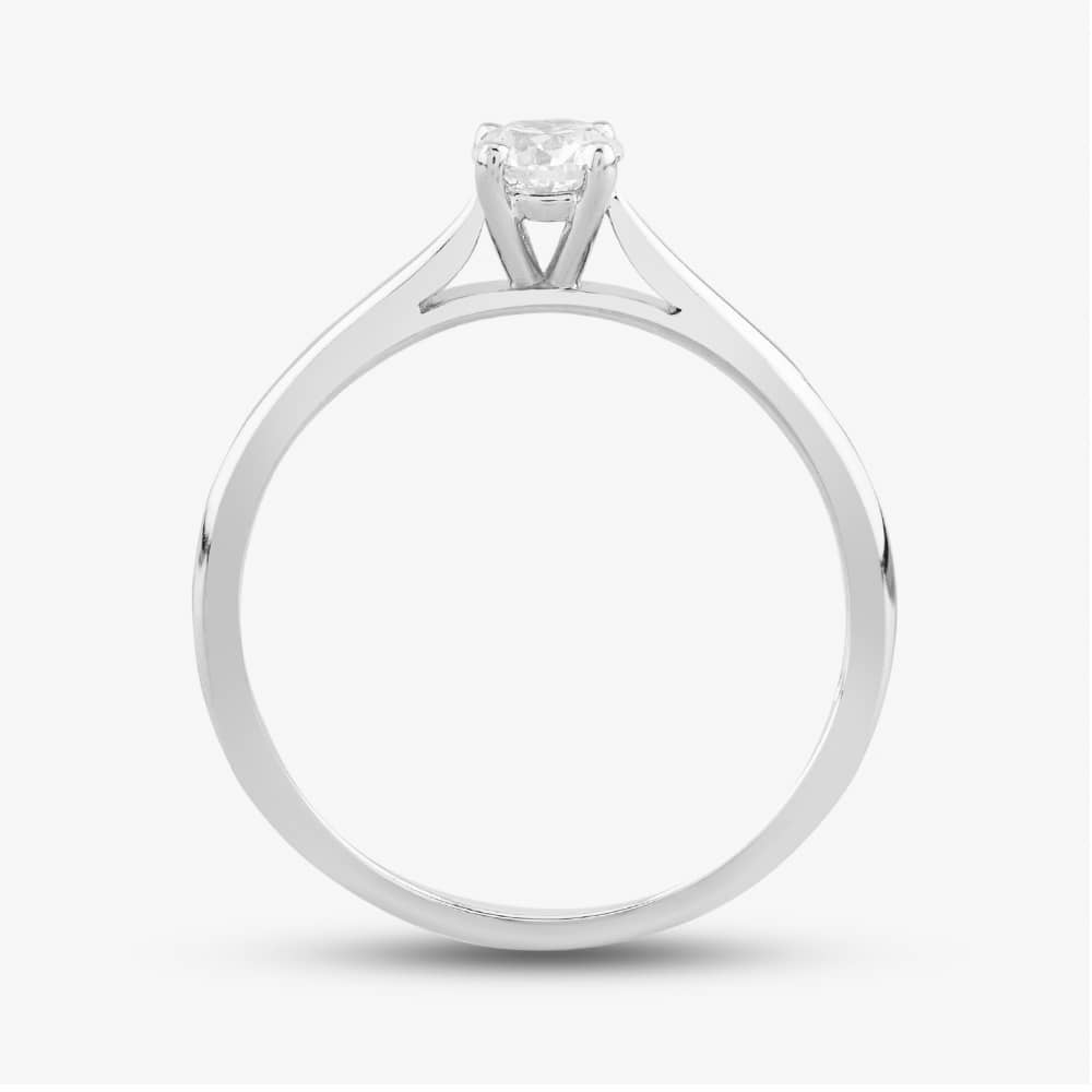 9ct White Gold 0.30ct Brilliant Cut Diamond Solitaire Ring 10-80-615/24-01-919 N