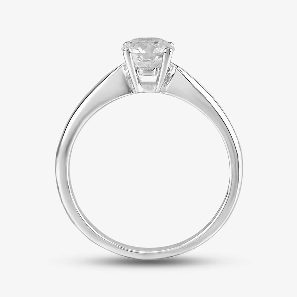 18ct White Gold 0.70ct Diamond Solitaire Ring PR12882