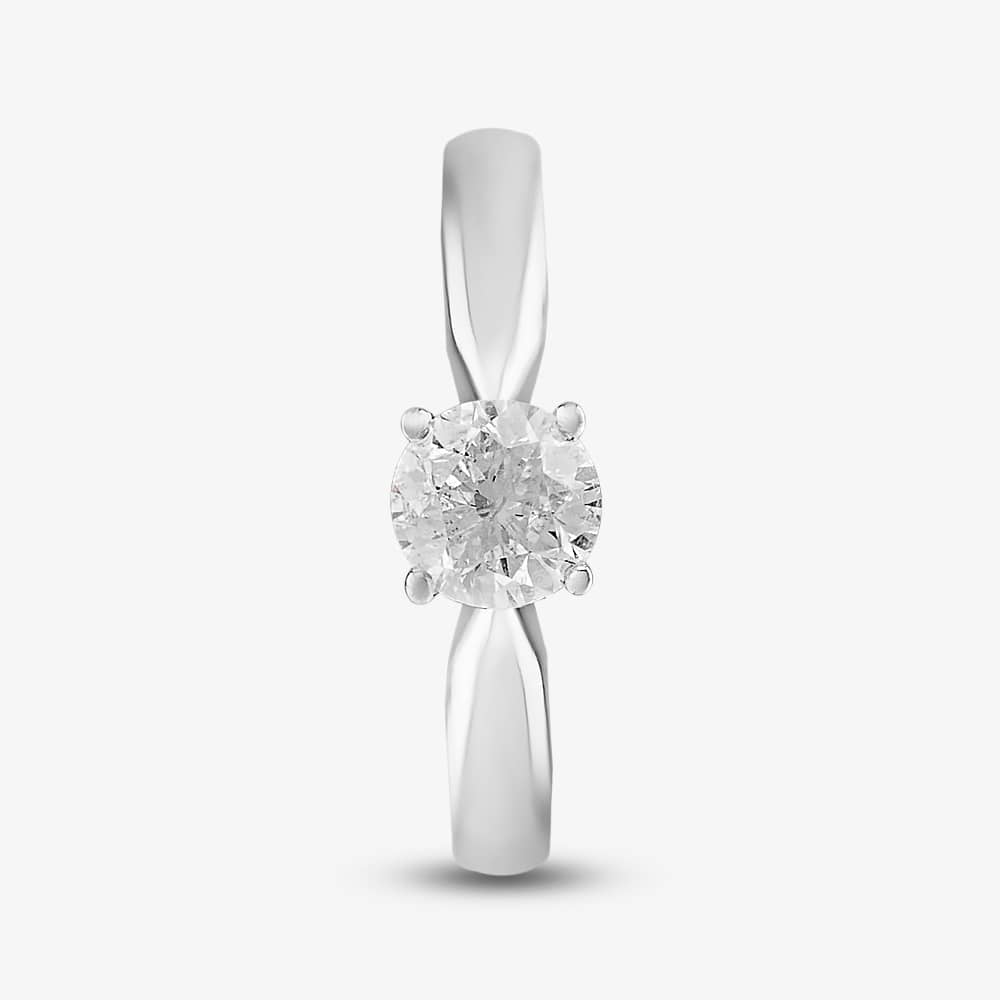 18ct White Gold 0.70ct Diamond Solitaire Ring PR12882