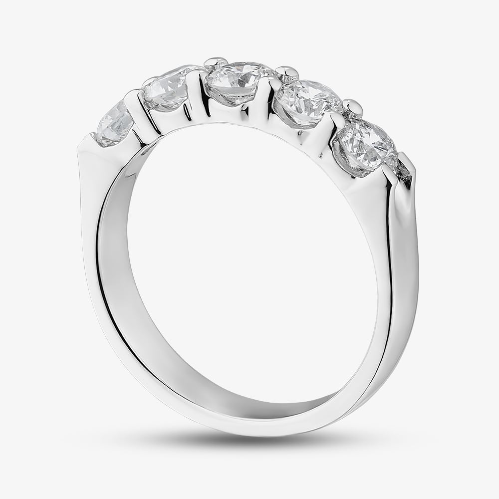Pure Brilliance 9ct White Gold 1.00ct Diamond Five Stone Ring THR5555-100 (WG)