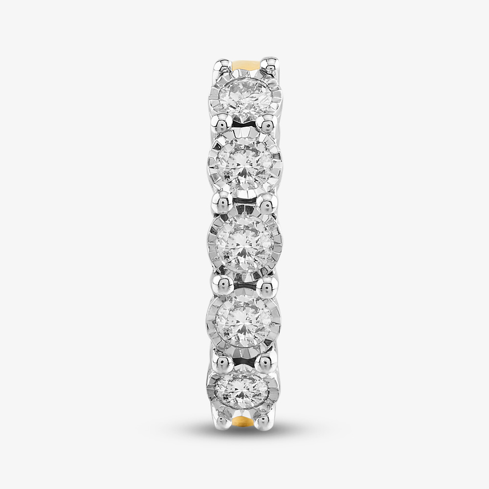 9ct Yellow Gold 0.50ct Diamond Five Stone Ring THR26487-50 9Y