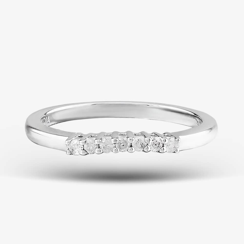 9ct White Gold Diamond Half Eternity Ring PR8490W ET
