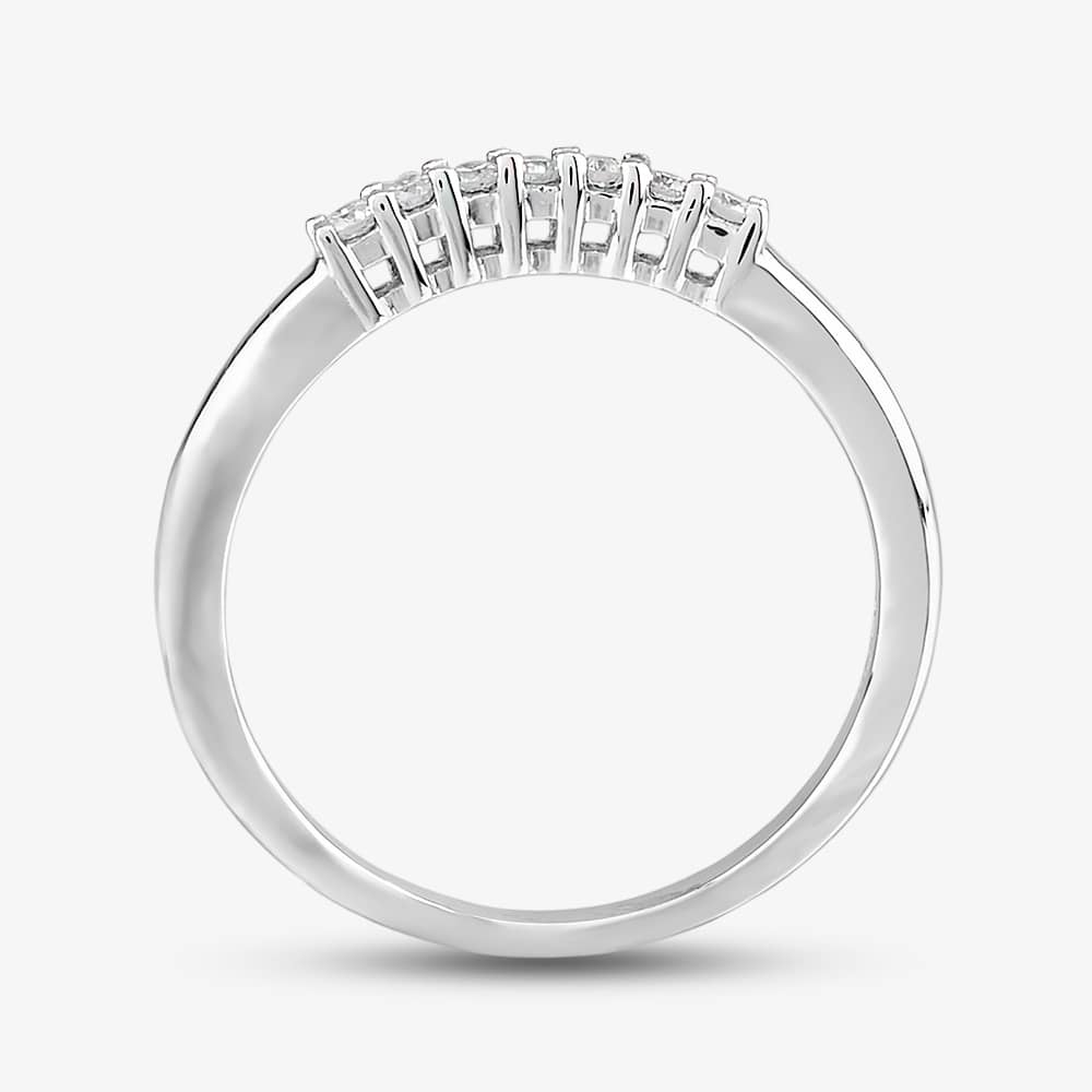 9ct White Gold Diamond Half Eternity Ring PR8490W ET