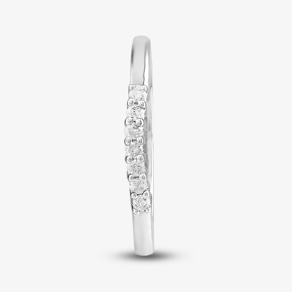 9ct White Gold Diamond Half Eternity Ring PR8490W ET