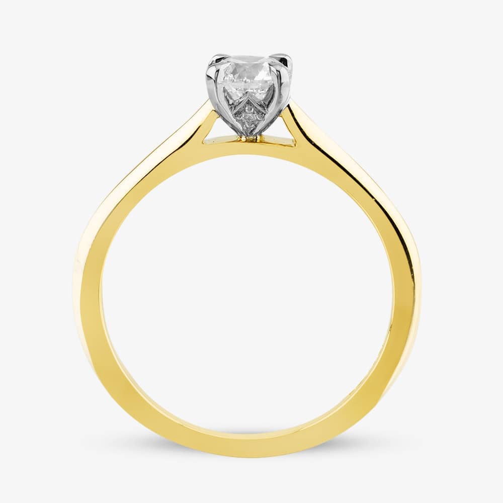 18ct Yellow Gold 0.70ct Brilliant Cut Diamond Solitaire Ring 10638/18PT/M0.70 (M)