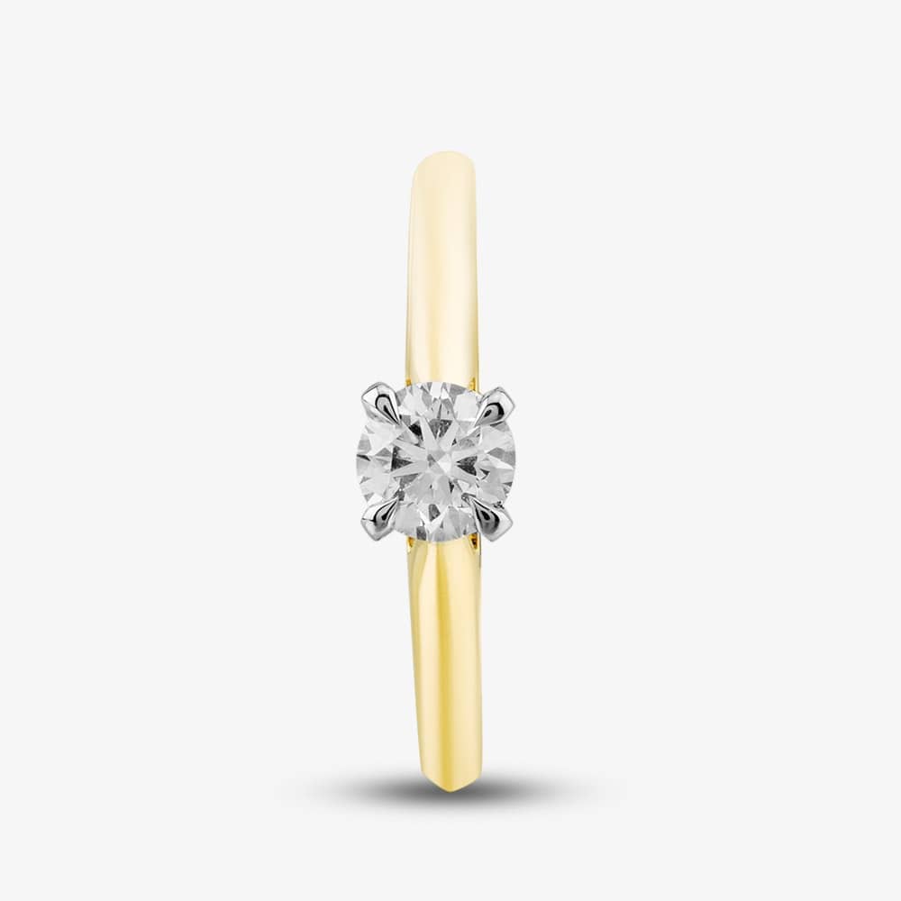 18ct Yellow Gold 0.70ct Brilliant Cut Diamond Solitaire Ring 10638/18PT/M0.70 (M)