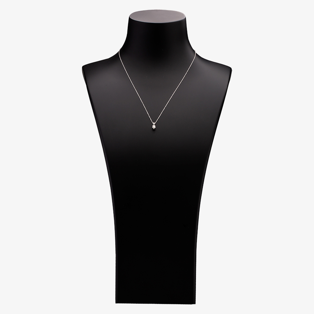 9ct White Gold 0.25ct Diamond Single Stone Necklace THP3119-25