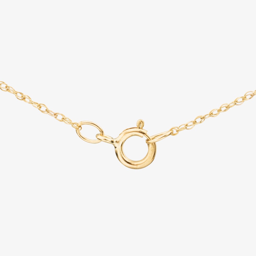 Gold Impression 9ct Yellow Gold Oval Opal & Diamond Pendant Necklace RJP04810