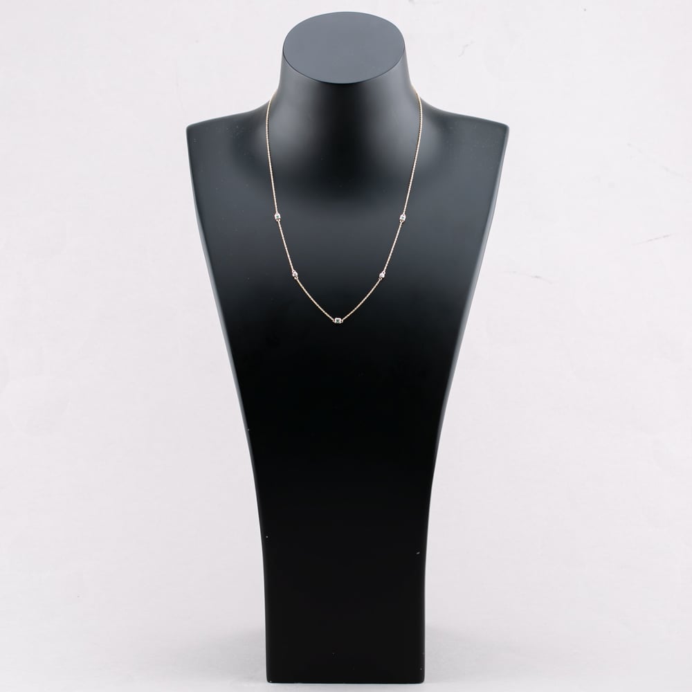 9ct Yellow Gold Emerald & Diamond Necklace RJN04756-E