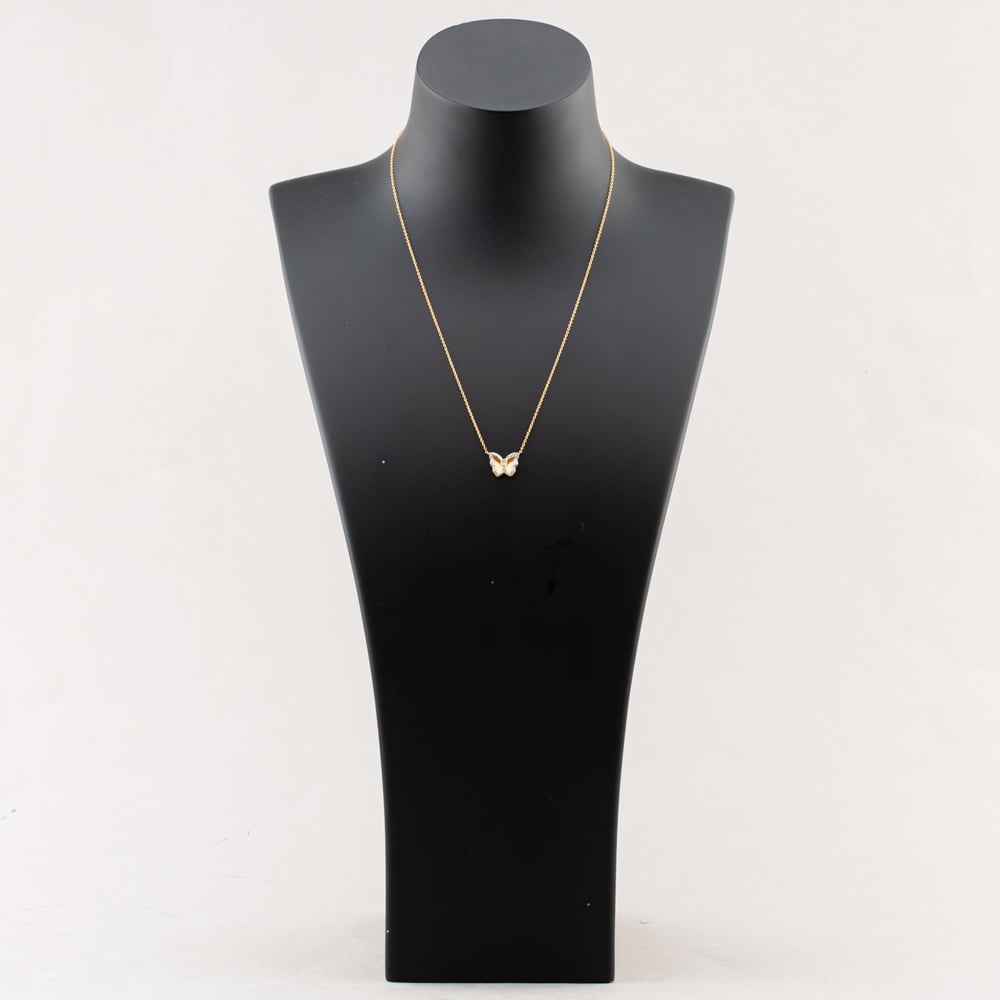 9ct Yellow Gold 0.15ct Diamond Butterfly Pendant THN47244-15SF (YG)