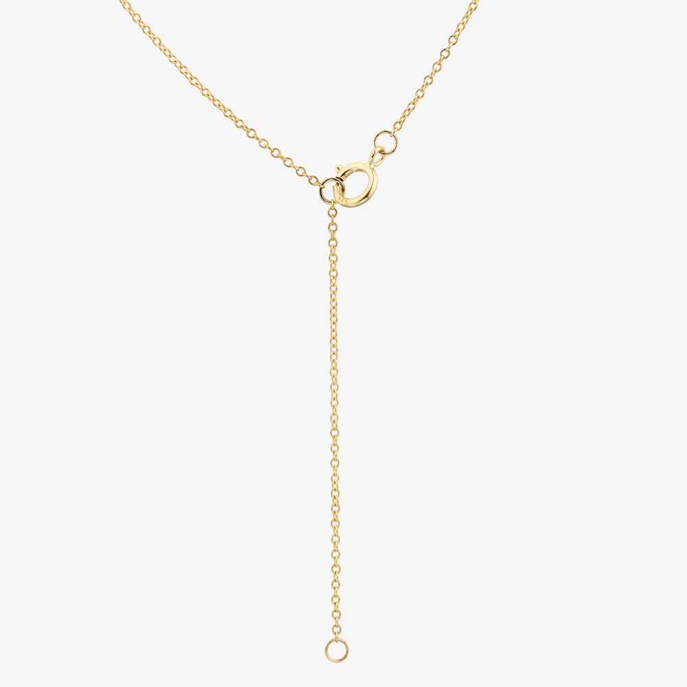 9ct Yellow Gold 0.08ct Diamond Flower Pendant THN48587-08SF (YG)