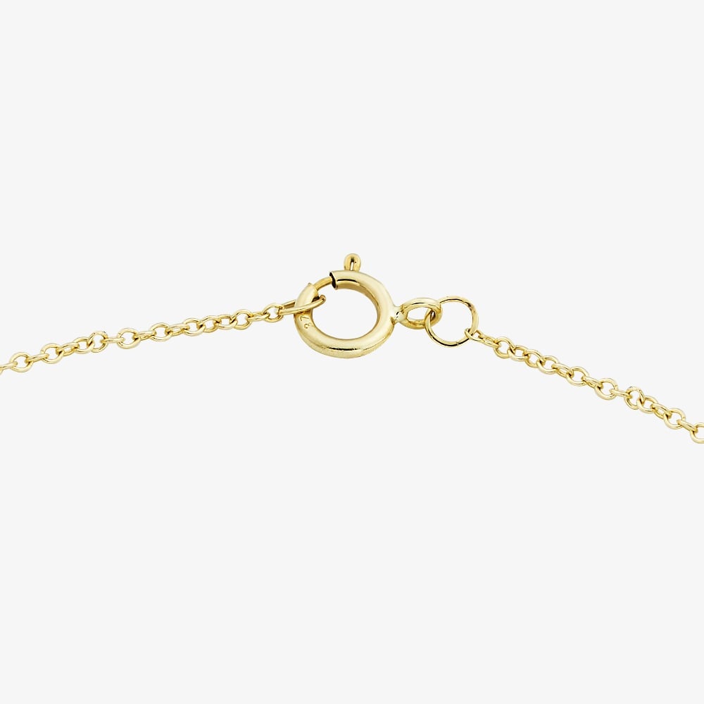 Pure Brilliance 9ct Yellow Gold 0.10ct Diamond Interlinked Chain Bracelet THB46274-10