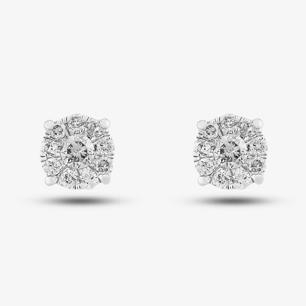 9ct White Gold 0.25ct Diamond Stud Earrings THE5862-25