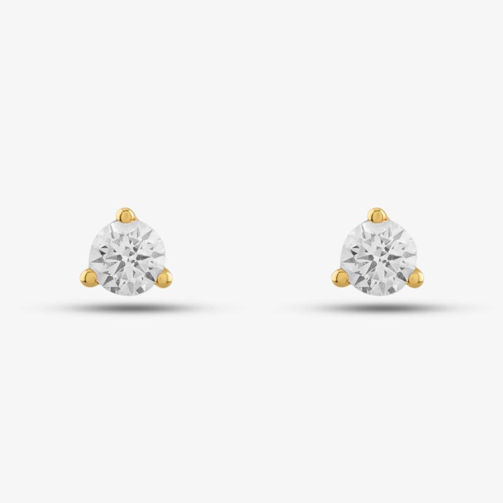 14ct Yellow Gold 0.40ct Brilliant Cut Diamond Stud Earrings EC39106KY14DD (X2)