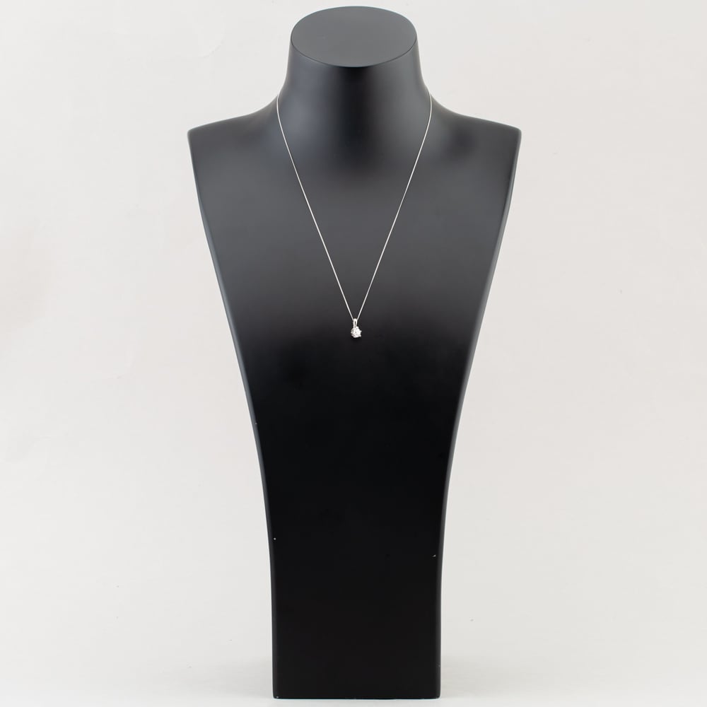 Platinum Certified 0.70ct Brilliant Cut Diamond Pendant Necklace 6 CLAW PLAT PDT MO - 70PT