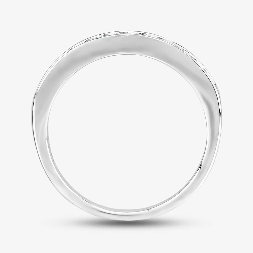 18ct White Gold 0.30ct Diamond Half Eternity Ring PR12882 ET