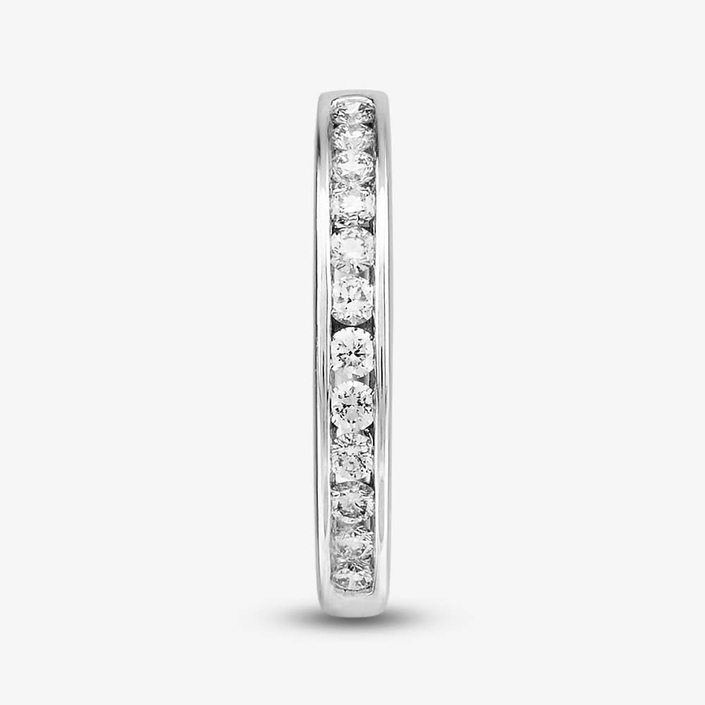 18ct White Gold 0.30ct Diamond Half Eternity Ring PR12882 ET