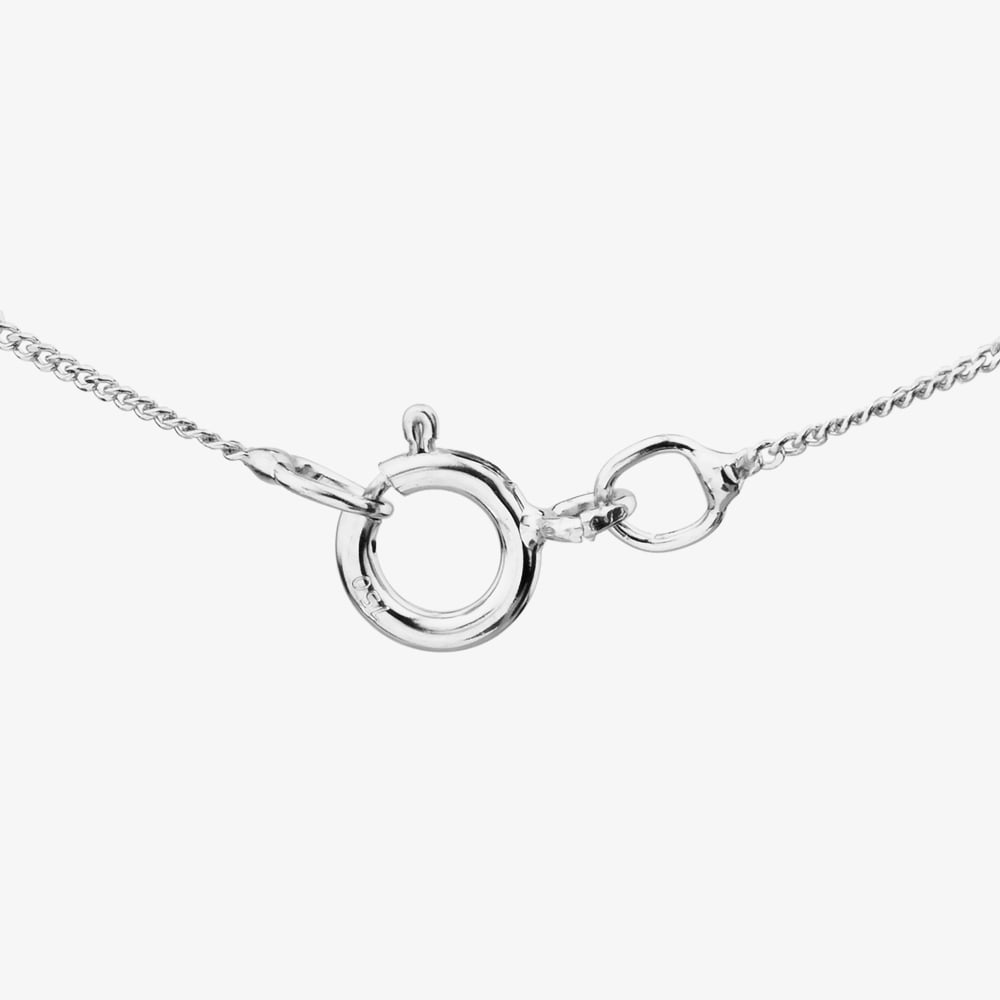 18ct White Gold Freshwater Pearl & Diamond Dropper Pendant Necklace PNX5119PL