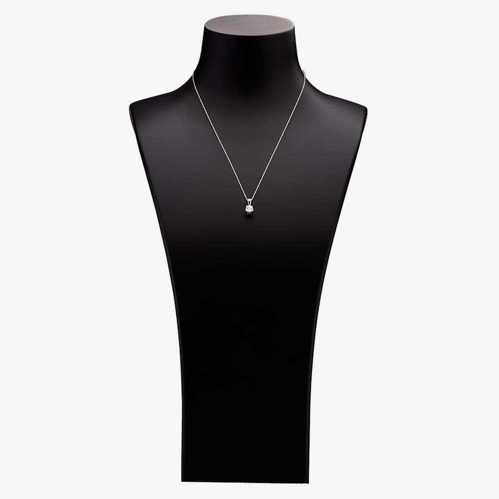 18ct White Gold 0.75ct Diamond Solitaire Pendant THP3119-75