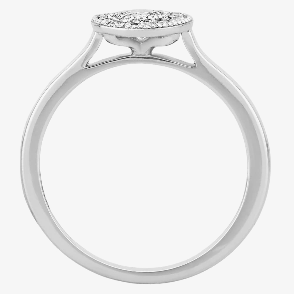 Mastercut Vintage 18ct White Gold 0.20ct Diamond Cluster Ring C6RG001 020W