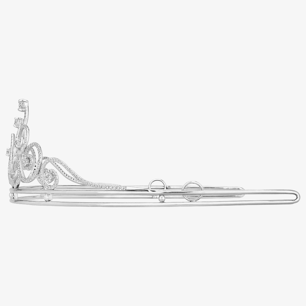 Mastercut Sterling Silver 4.50ct Diamond Encrusted Tiara MASTERCUT_TIARA
