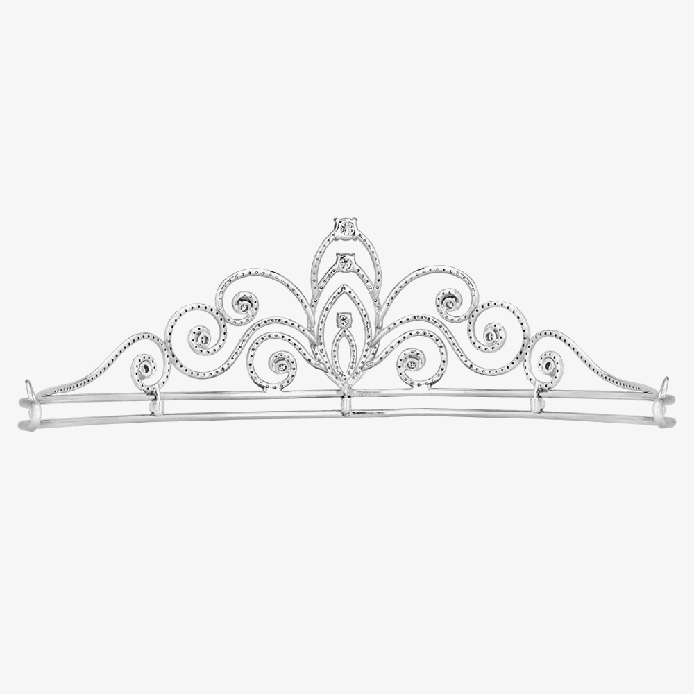 Mastercut Sterling Silver 4.50ct Diamond Encrusted Tiara MASTERCUT_TIARA