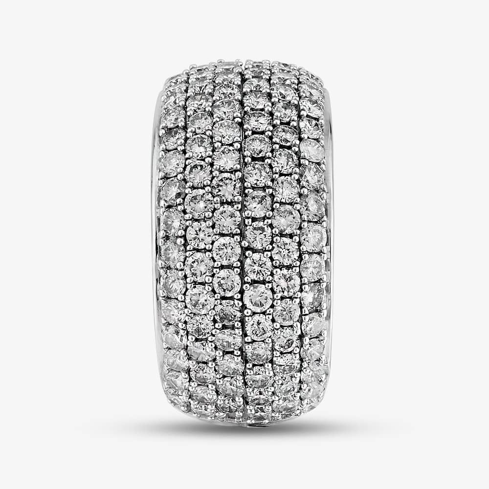 9ct White Gold 2.00ct Diamond Pave Ring THR2910-200 9K
