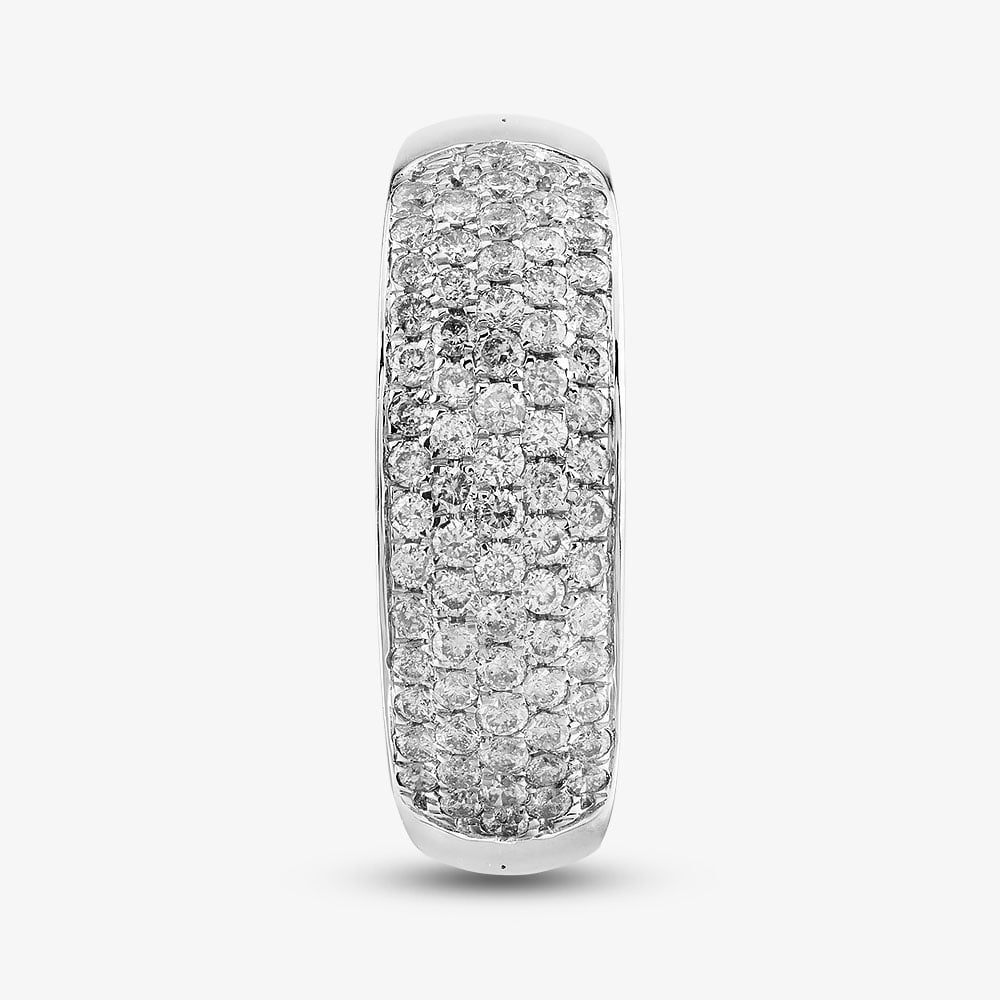 9ct White Gold 1.00ct Diamond Pave Ring THR2910-100 9Kw 