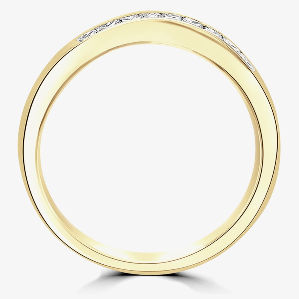 Brown & Newirth Aiko 9ct Yellow Gold 0.35ct Diamond Wishbone Ring HET168 9Y LDS