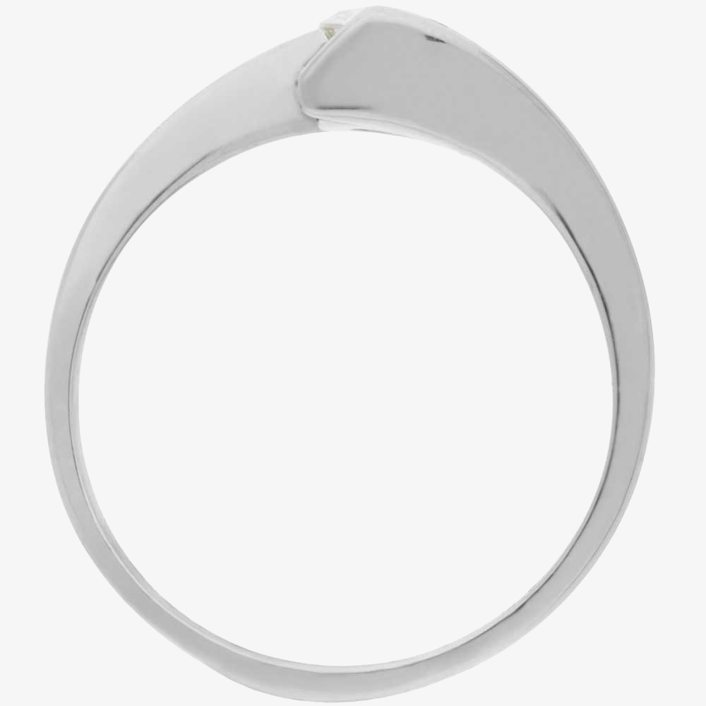 Arctic Circle Diamonds 18ct White Gold 0.70ct Tension Set Solitaire Twist Ring UKR10999/70
