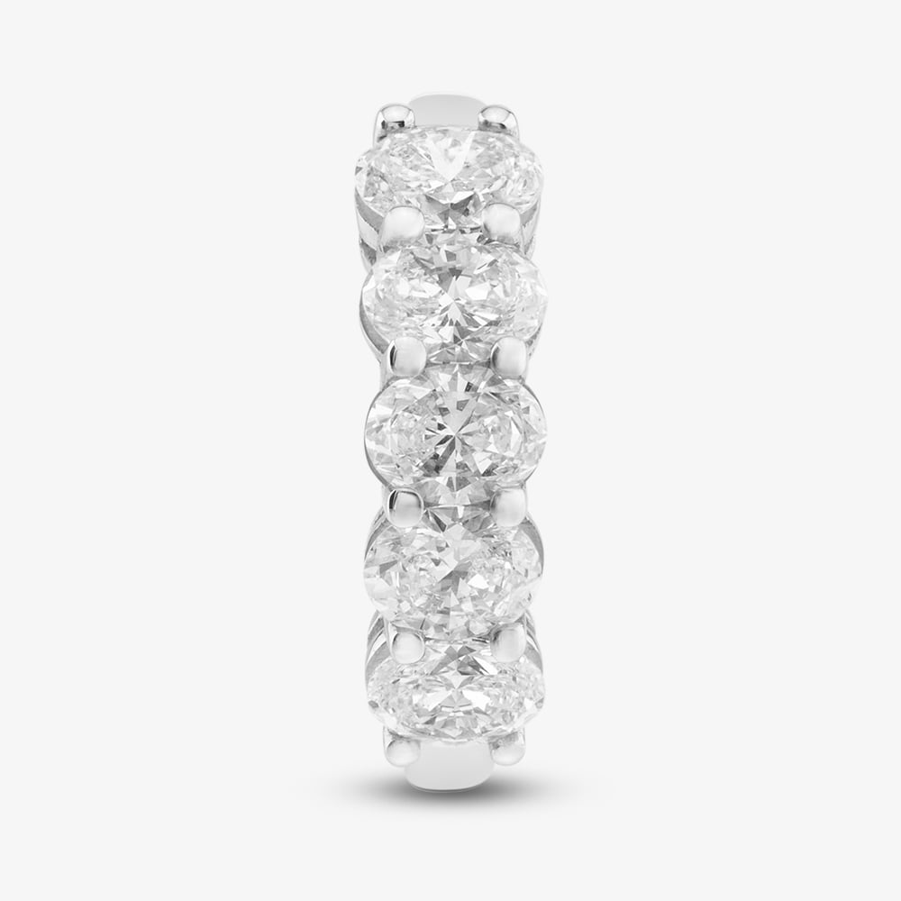 Platinum Certified 2.05ct Oval Cut Diamond Five Stone Ring RN11255