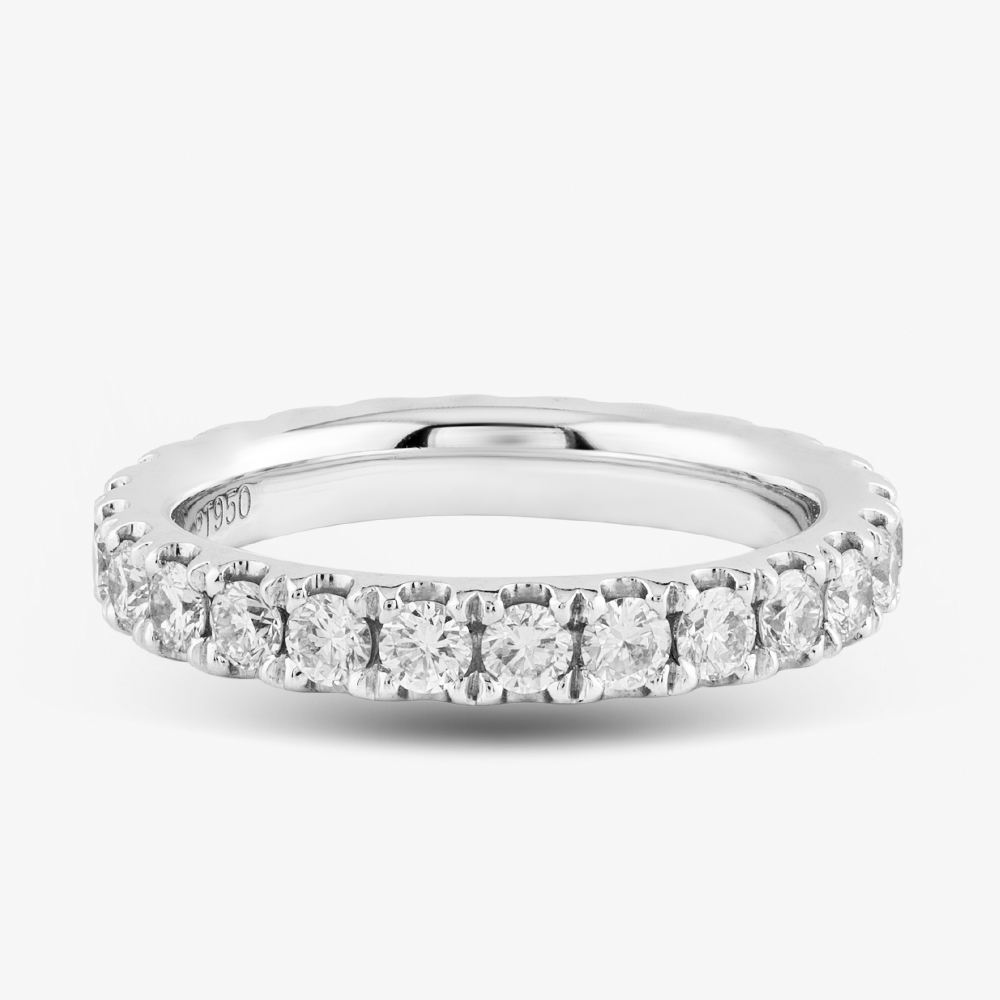 Platinum 1.90ct Brilliant Cut Diamond Full Eternity Ring R23678 PT950