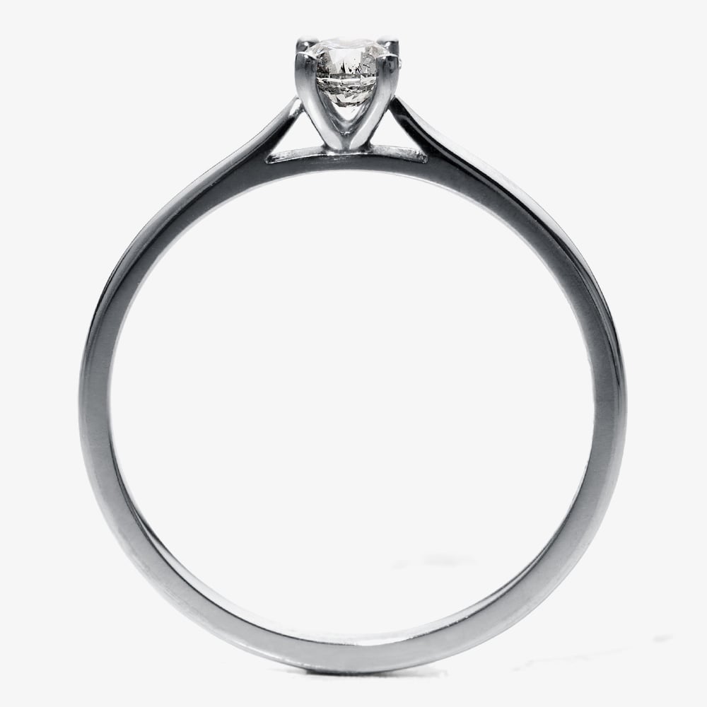 1888 Collection Platinum 0.25ct Certificated Brilliant Cut Diamond Solitaire Ring RI-2016(.25CT PLUS)
