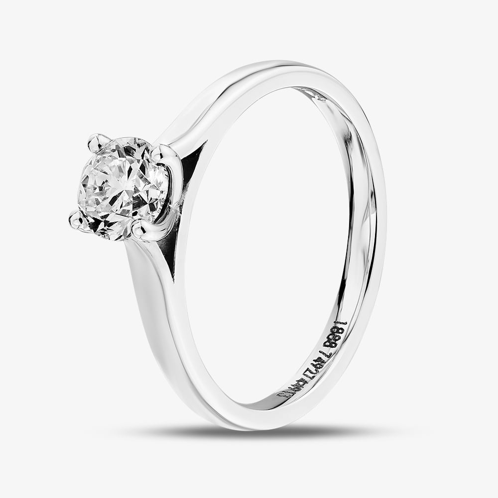Click to view product details and reviews for 1888 Collection Platinum Certificated 070ct Round Cut Diamond Solitaire Ring Ri 201670ct Plus.
