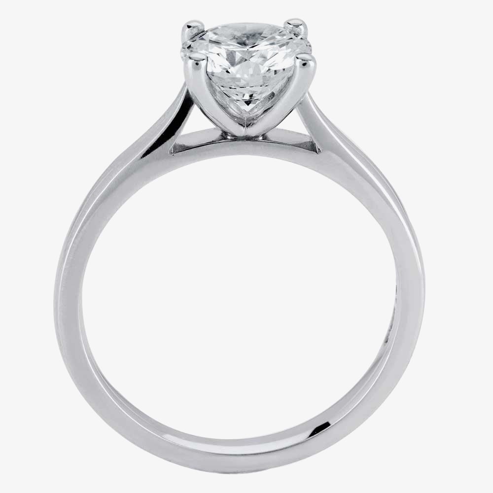 Platinum 1.50ct Certificated Brilliant Cut Diamond Solitaire Ring RI-2016(1.50CT PLUS)