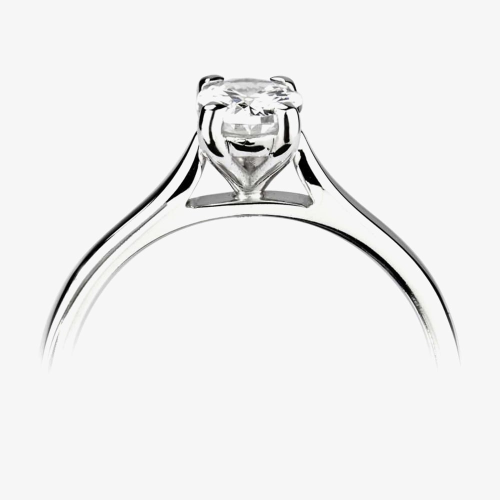 1888 Collection Platinum 2.00ct Certificated Oval Cut Diamond Solitaire Ring RI-2212(2.00CT PLUS)