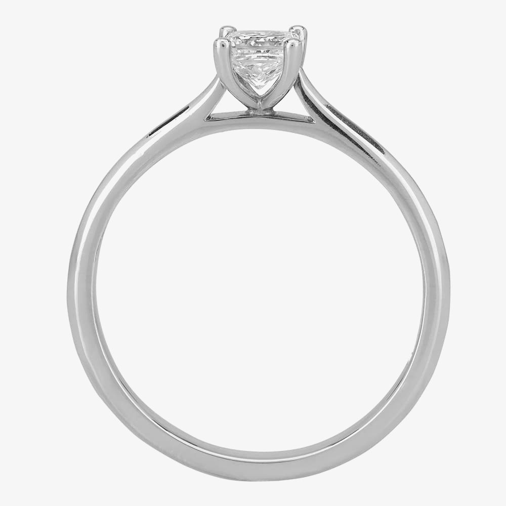 1888 Collection Platinum Princess Cut 0.33ct Diamond Solitaire Ring RI-2022