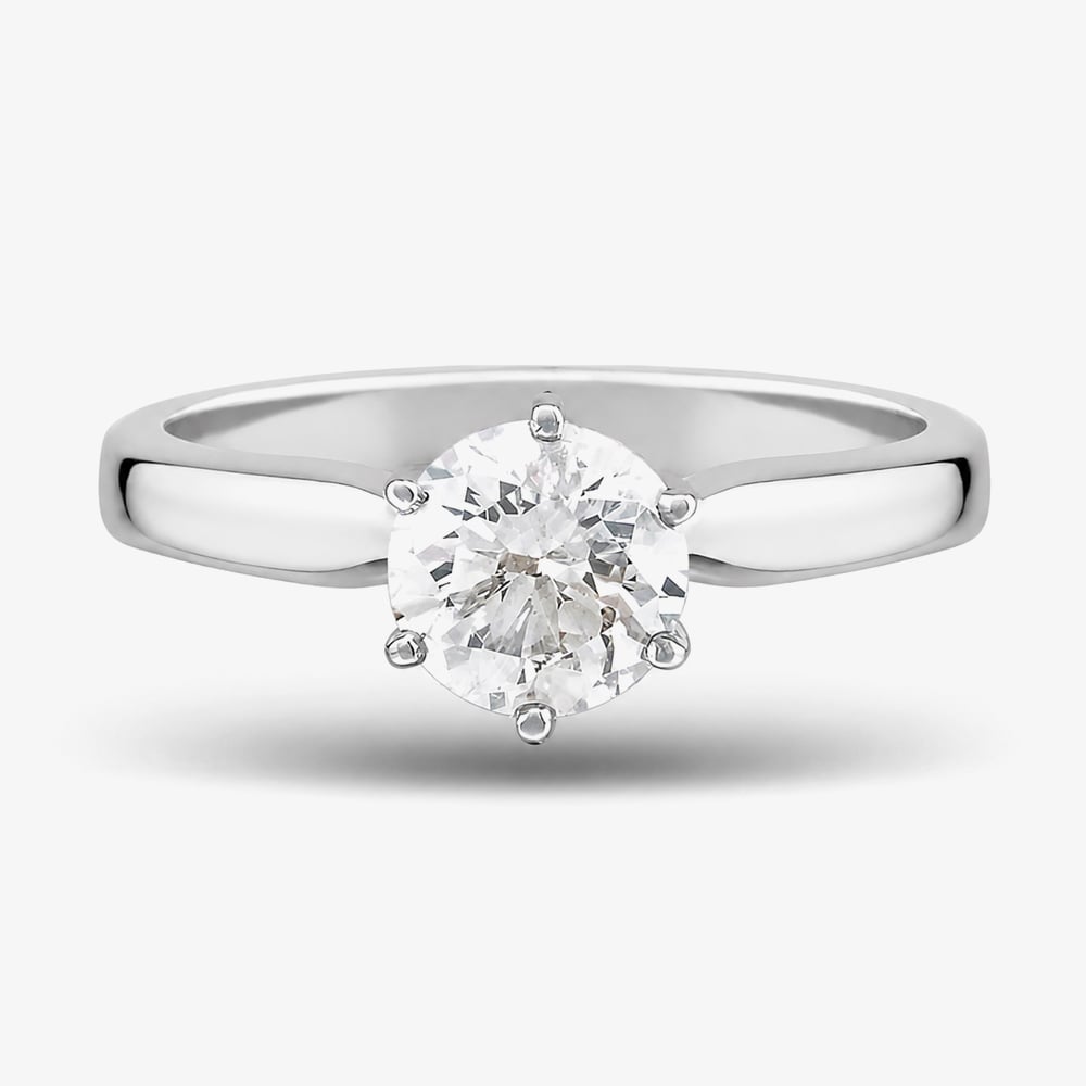 1888 Collection Platinum 0.70ct Certificated Brilliant Cut Diamond Solitaire Ring M66-B1(5.5)(.70CT PLUS)