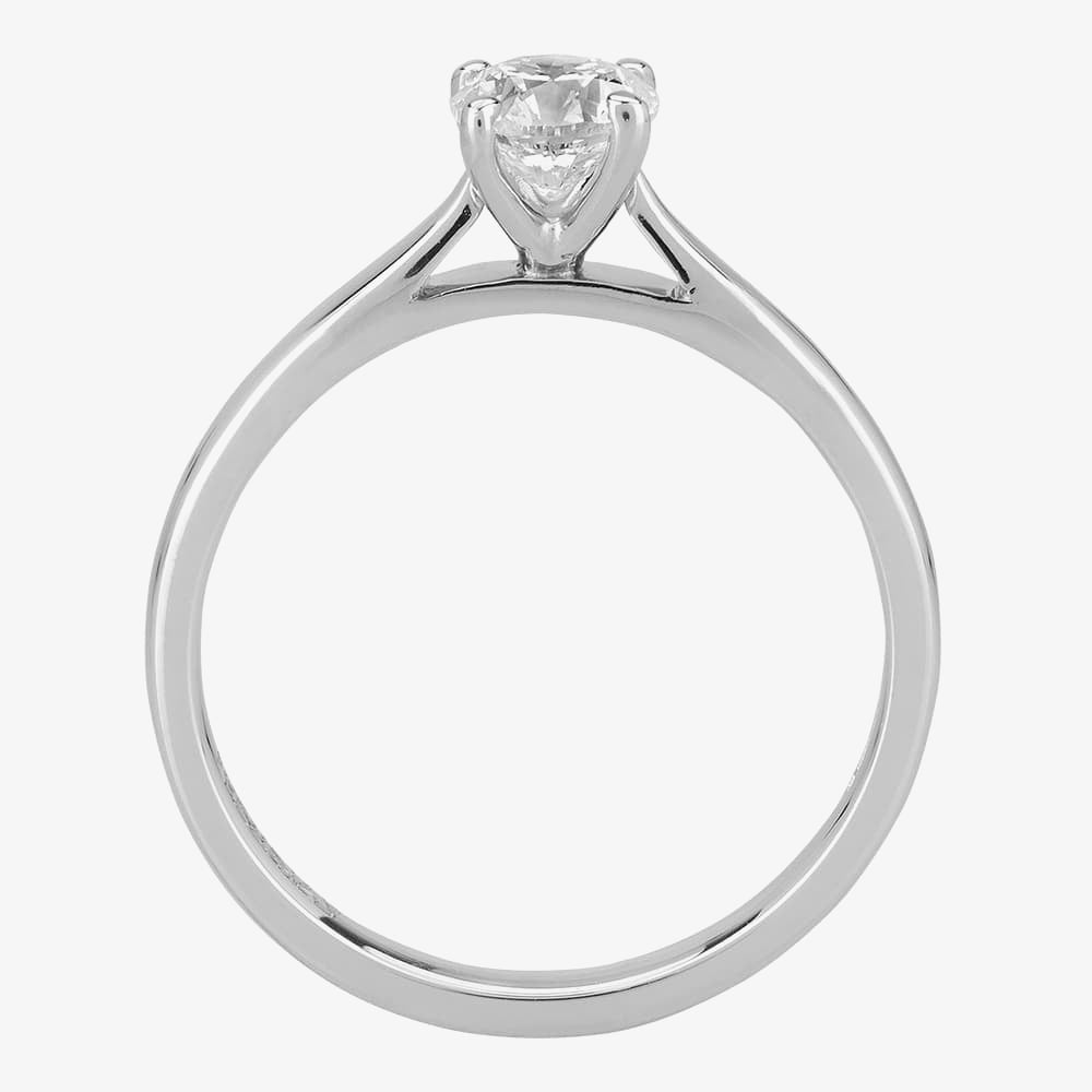 1888 Collection Platinum 0.60ct Certificated Brilliant Cut Diamond Solitaire Ring RI-2016(.60CT PLUS)