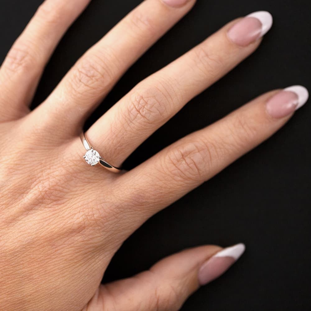 1888 Collection Platinum 0.60ct Certificated Brilliant Cut Diamond Solitaire Ring RI-2016(.60CT PLUS)
