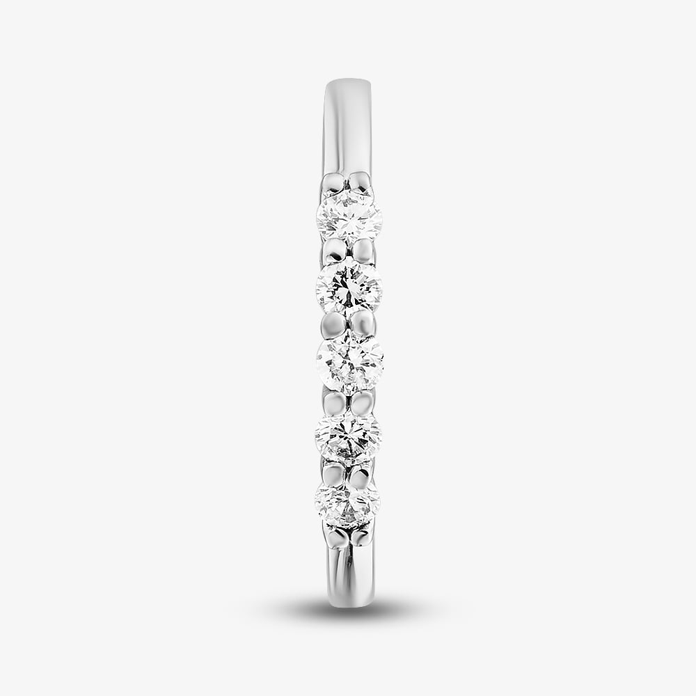 1888 Collection Platinum Certificated 0.30ct Round Cut Diamond Five Stone Ring HET1001(.30CT PLUS)