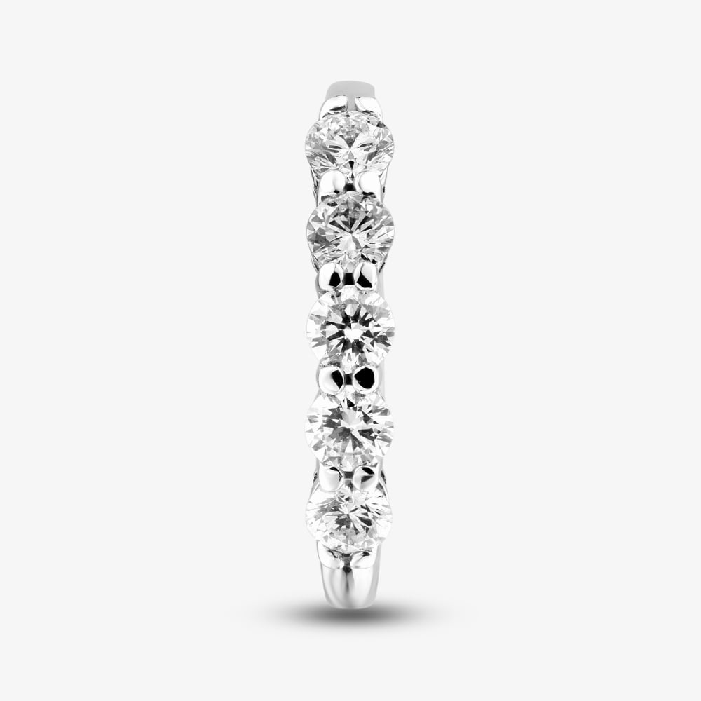 1888 Collection Platinum Certificated 0.72ct Round Cut Diamond Five Stone Ring HET1001(.75CT PLUS)