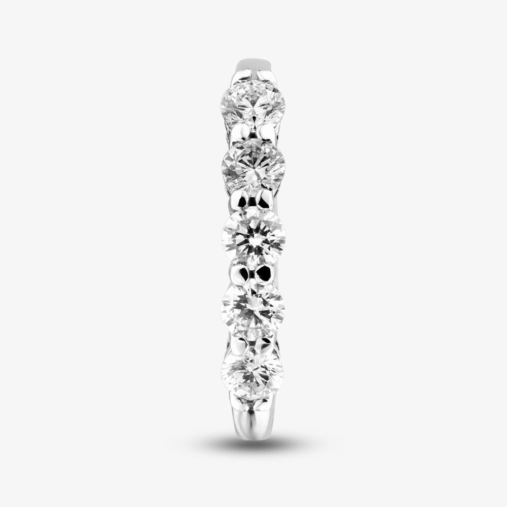 1888 Collection Platinum 0.80ct Certificated Round Cut Diamond Five Stone Ring HET1001(.75CT PLUS)