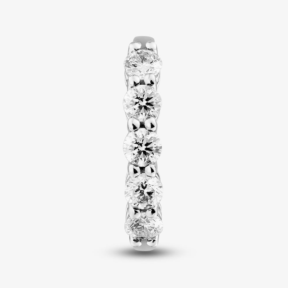 1888 Collection Platinum Certificated 1.00ct Round Cut Diamond Five Stone Ring HET1001(1.00CT PLUS)
