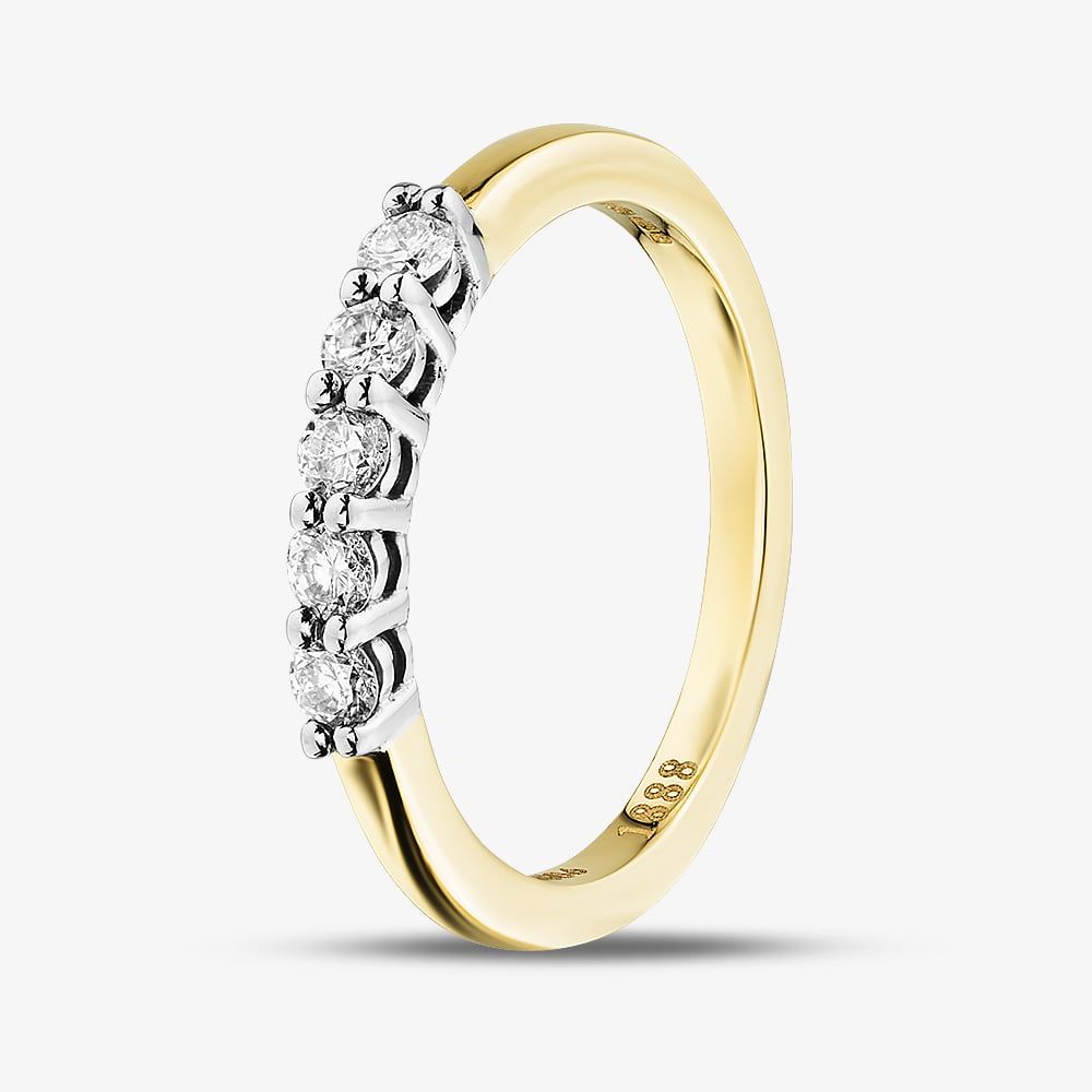 1888 Collection 18ct Gold 0.30ct Five
